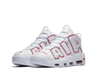 Nike Air More Uptempo White Varsity Red Outline (2018/2021)