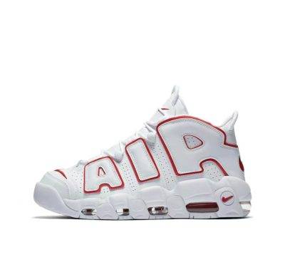 Nike Air More Uptempo White Varsity Red Outline (2018/2021)