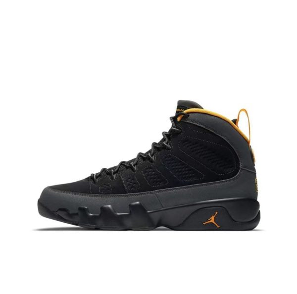 Jordan 9 Retro Dark Charcoal University Gold