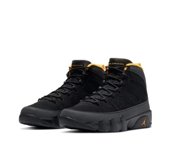 Jordan 9 Retro Dark Charcoal University Gold