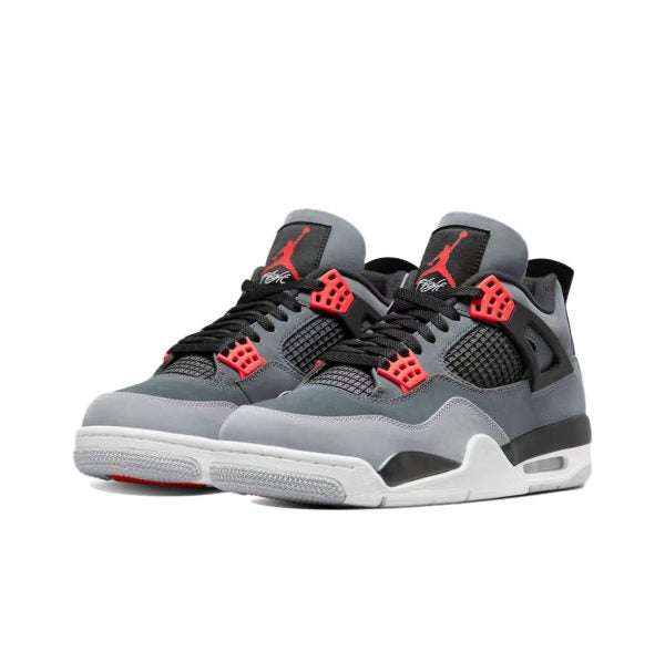 Air Jordans 4 Retro Gray Red