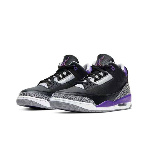 Air Jordan 3 Retro Black Court Purple