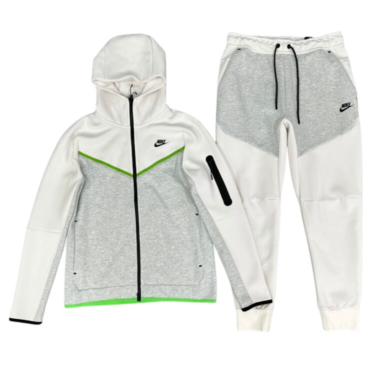 Nike Tech Fleece White/Grey/Green