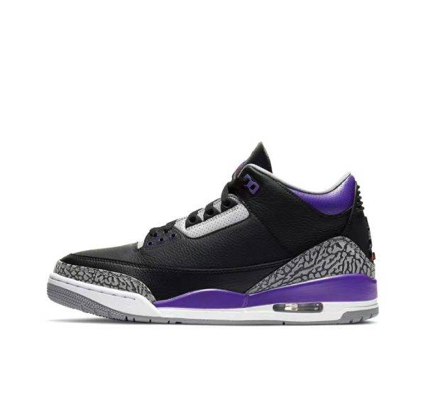 Air Jordan 3 Retro Black Court Purple