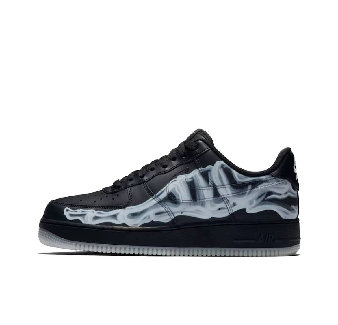 Nike Air Force 1 Low Black Skeleton Halloween