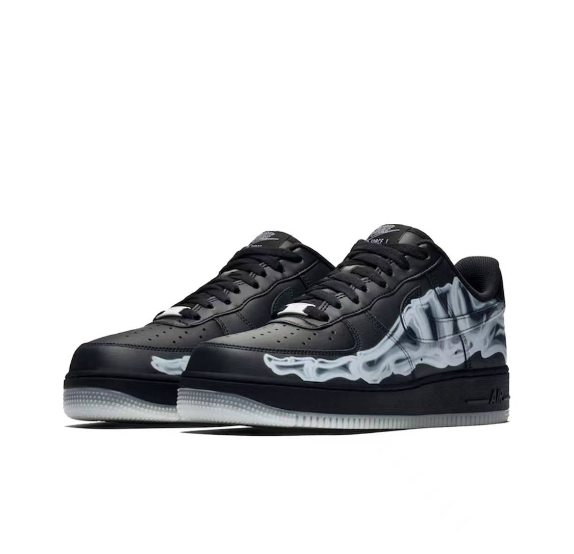 Nike Air Force 1 Low Black Skeleton Halloween